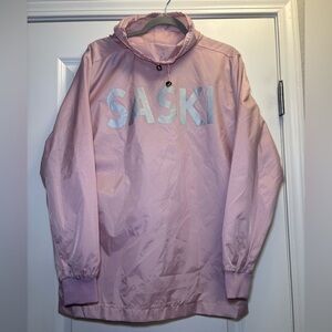 SASKI collection blush Pink windbreaker pullover Size Small